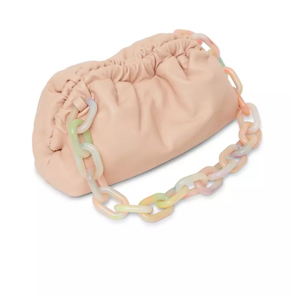 NWT Mansur Gabriel Mini Twist Cloud Clutch With Chain - Picture 4 of 6